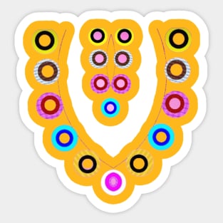 nice circles art Design. Sticker